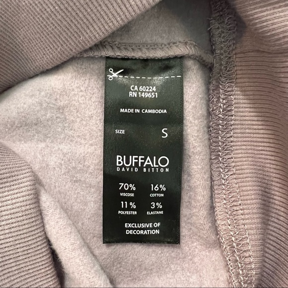 New Leopard Print David Bitton Buffalo Hoodie - Picture 11 of 11